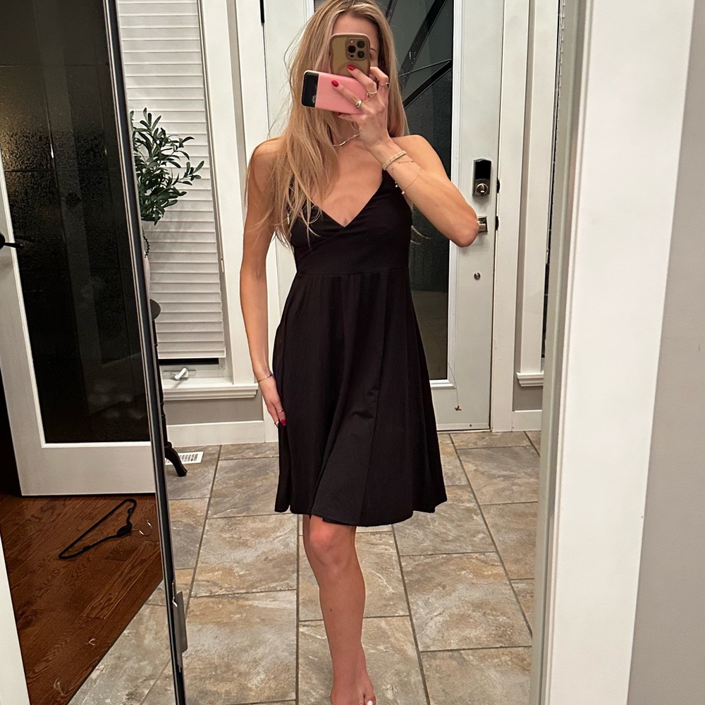 Black Dress with Spaghetti Straps